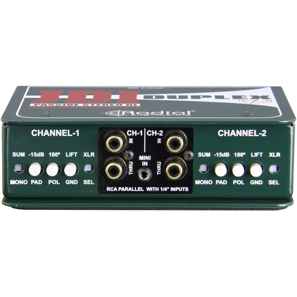 RADIAL ENGINEERING JDI DUPLEX Stereo Passive DI Box