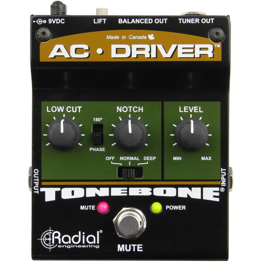 RADIAL ENGINEERING AC-DRIVER Preamplificatore a pedale per strumenti acustici