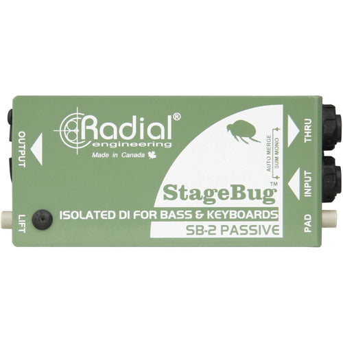 RADIAL ENGINEERING STAGEBUG SB 2 Passive DI box for bass and keyboards