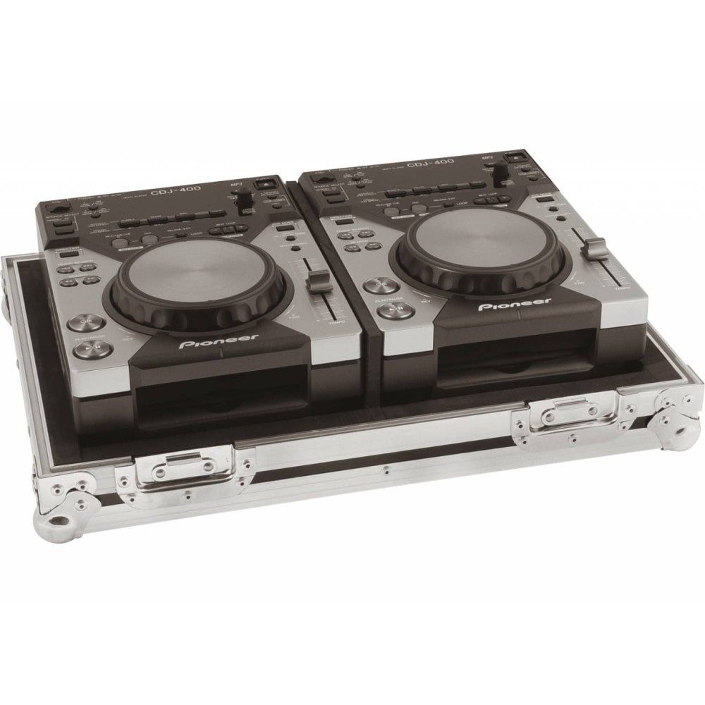 ZOMO FLIGHTCASE Flightcase per PC-400/2 2 Pioneer CDJ-400  argento 0030102044