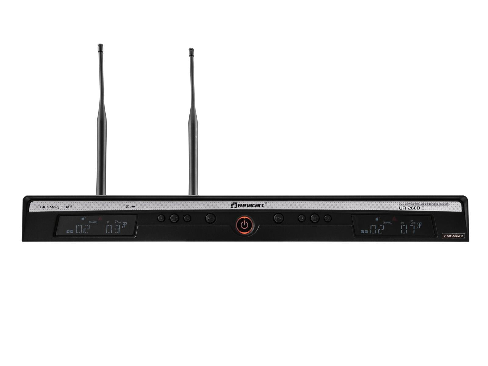 RELACART UR-260D Ricevitore UHF a 2 canali 522-554 MHz