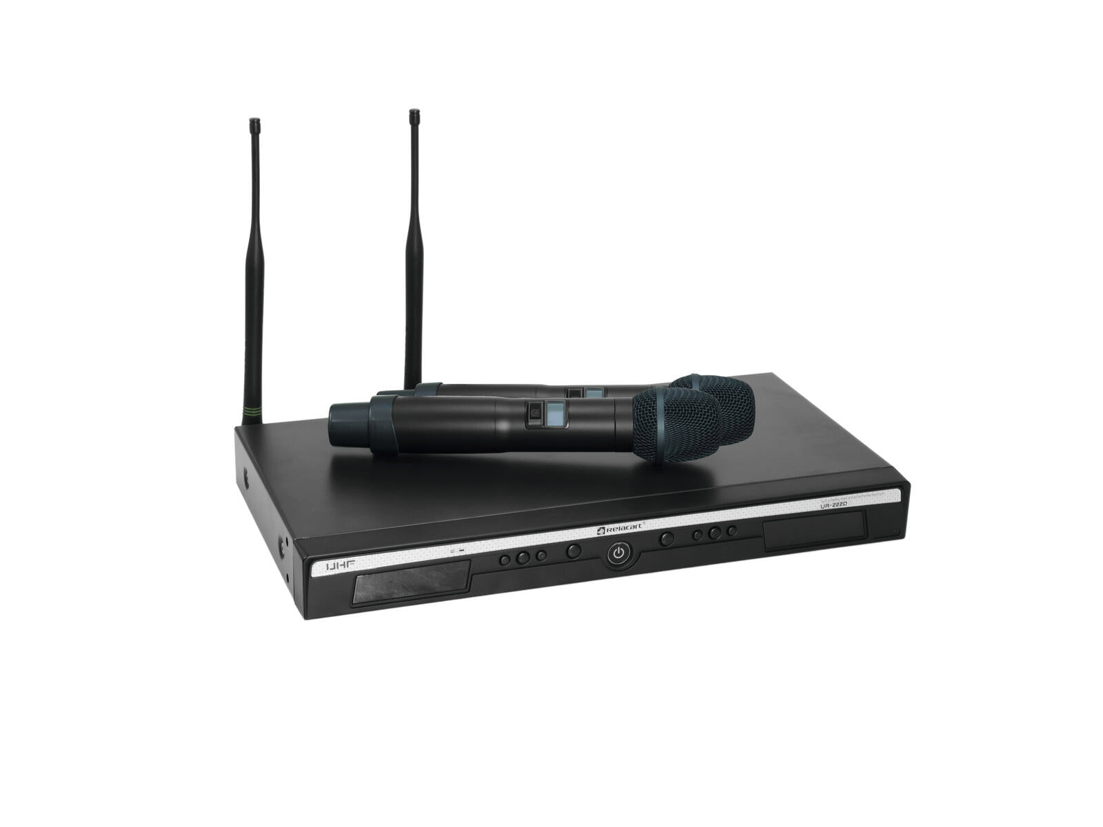 RELACART UR-222D Sistema UHF a 2 canali 823-832 + 863-865 MHz