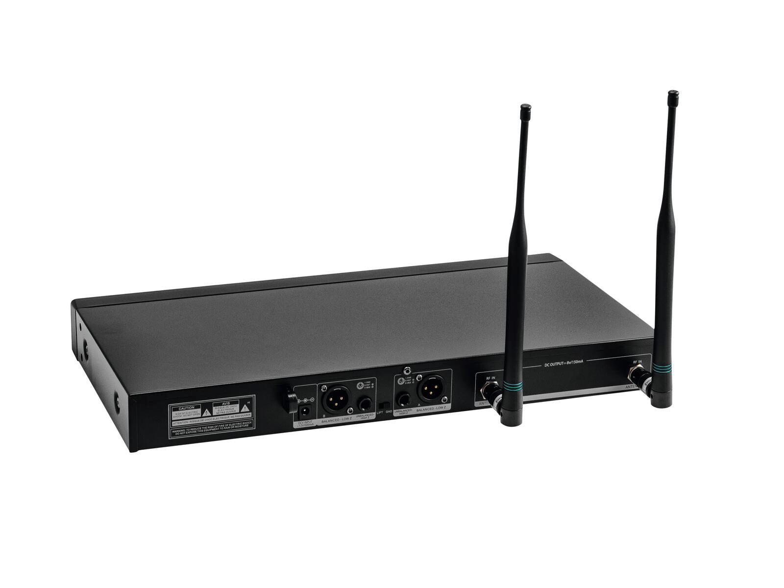 RELACART UR-222D Sistema UHF a 2 canali 823-832 + 863-865 MHz