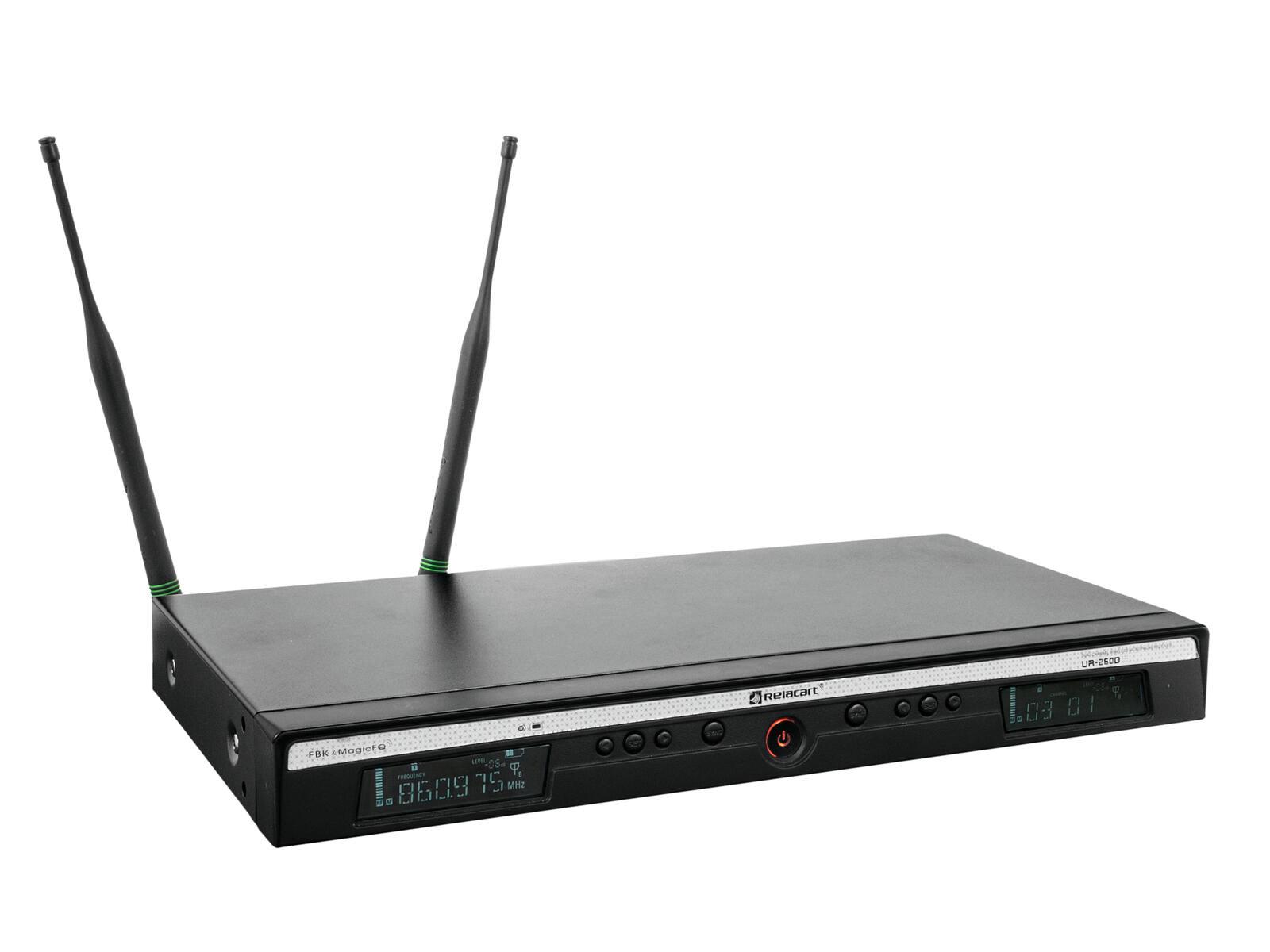 RELACART UR-260D Ricevitore UHF a 2 canali 823-832 + 863-865 MHz
