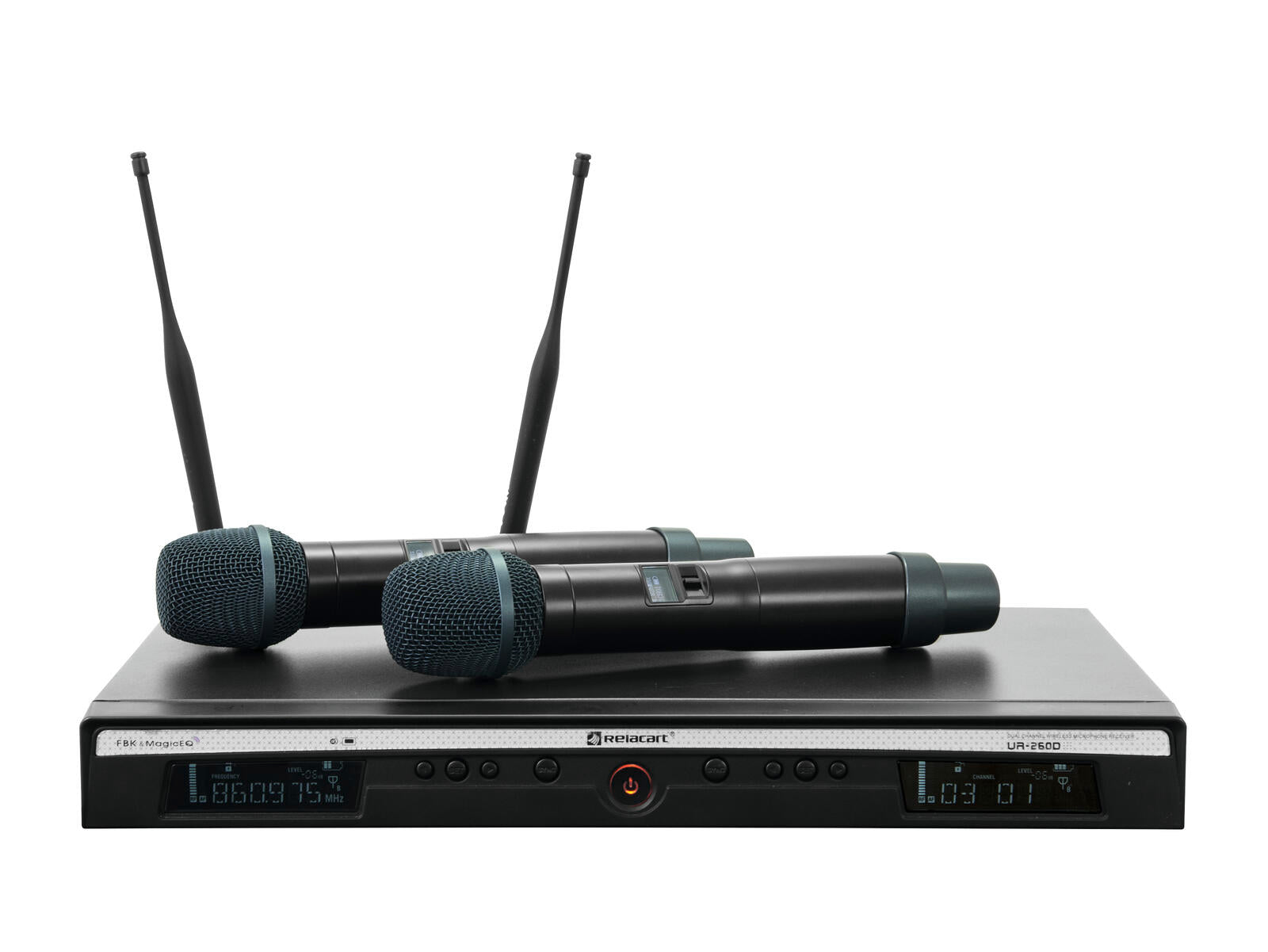RELACART UR-260D Sistema UHF a 2 canali 823-832 + 863-865 MHz