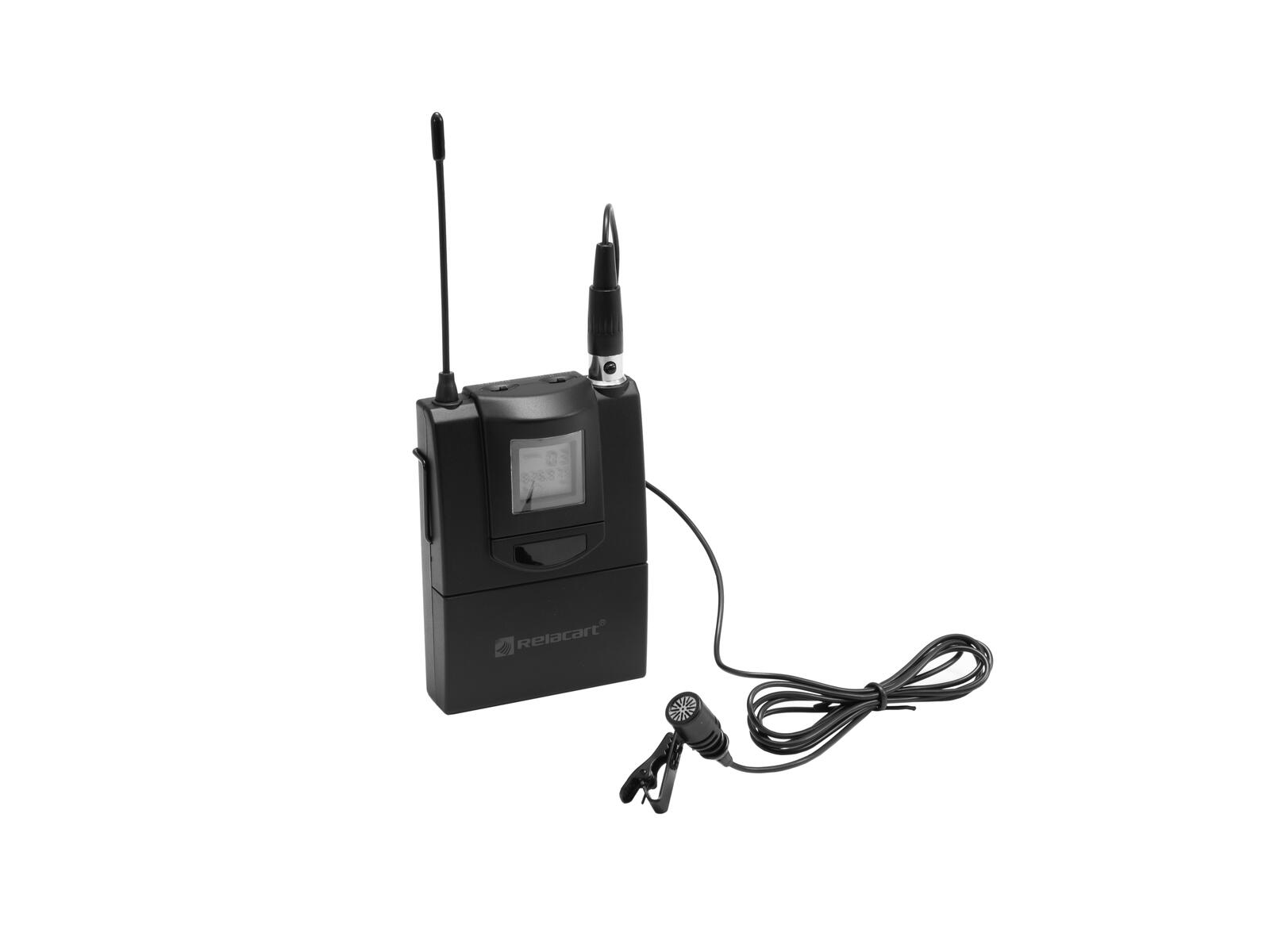 RELACART ET-60 Bodypack con Microfono Lavalier per WAM-402