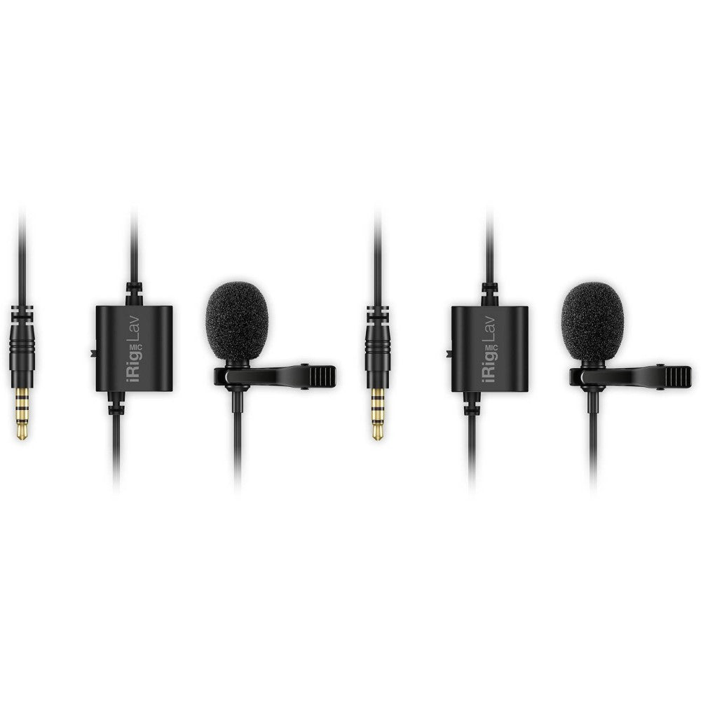 IK MULTIMEDIA IRIG MIC LAV 2 PACK Coppia microfoni lavalier per sistemi Android, iOS e MAC