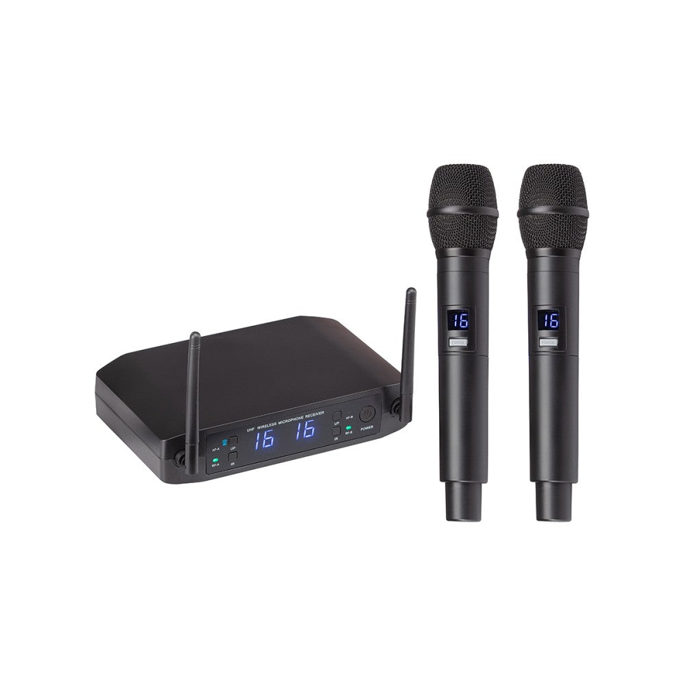 RADIOMICROFONO UHF SOUNDSATION WF-U216HH 16+16 CH 2 TX A MANO 521-549MHz