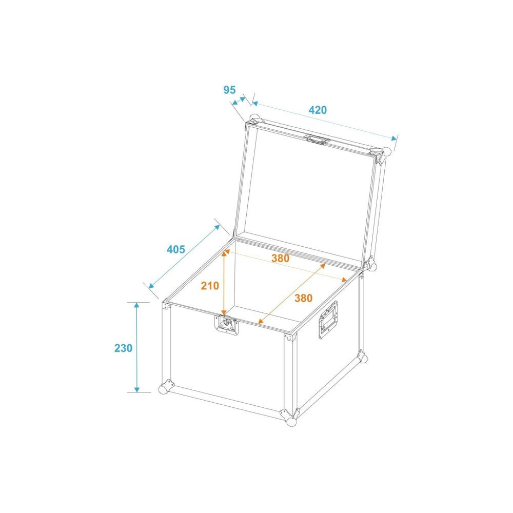 FLIGHT CASE UNIVERSAL ROADINGER 40 x 40 x 30 cm