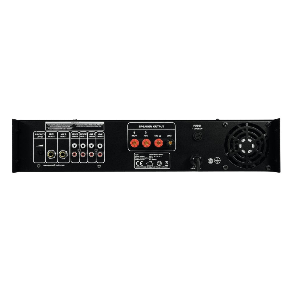 OMNITRONIC MP-60 Amplificatore Mono 60 watt