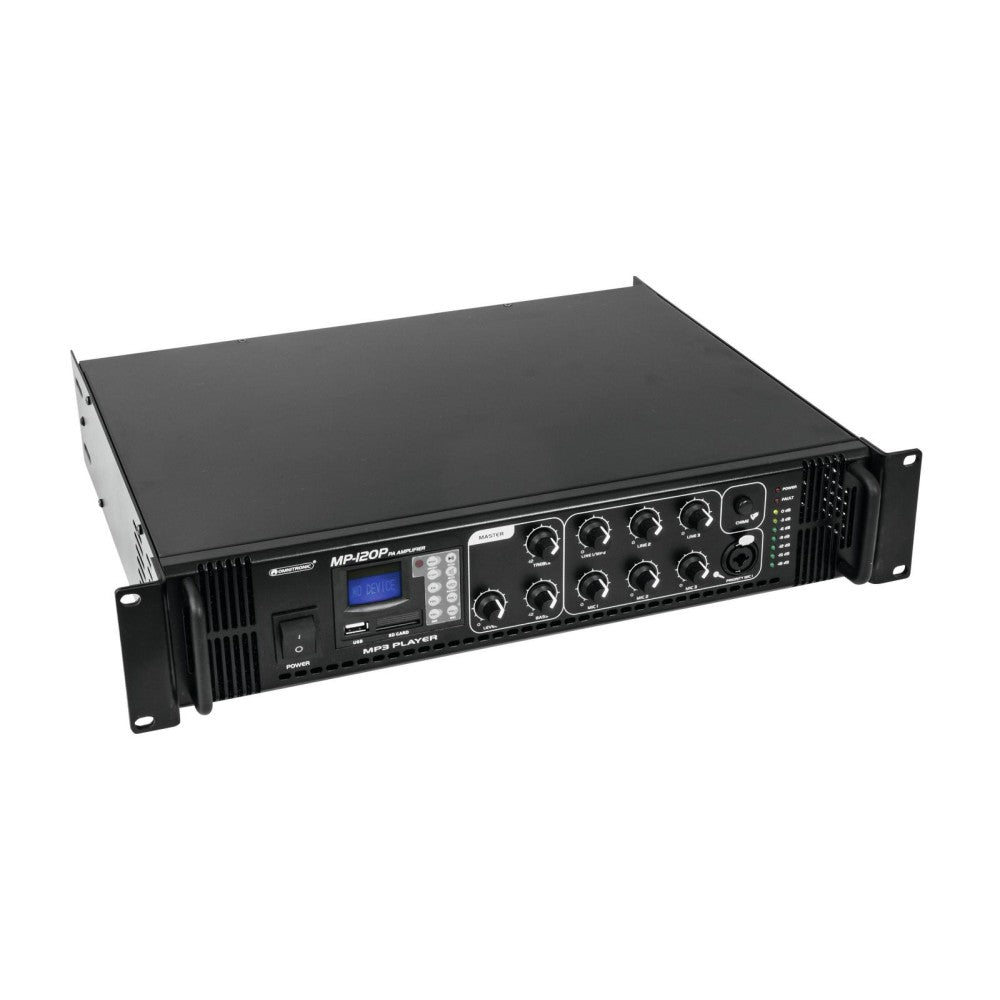 OMNITRONIC MP-120P Amplifier with Integrated Mixer 120W