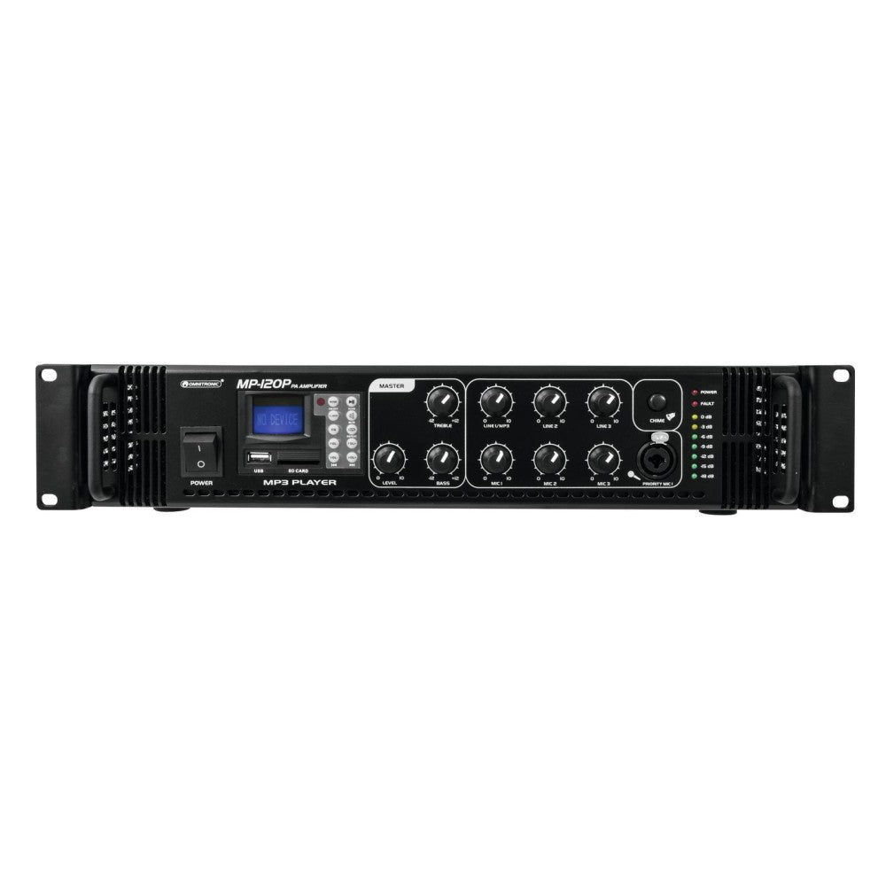 OMNITRONIC MP-120P Amplifier with Integrated Mixer 120W