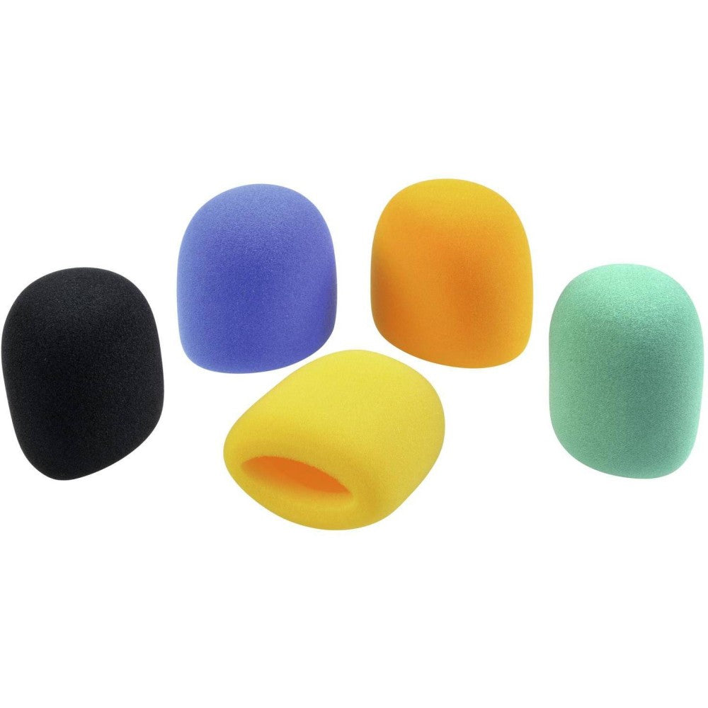 OMNITRONIC MICROPHONE WINDSHIELD SET, 5 COLORS