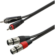 SOUNDSATION GL-2RCA2XF6 Cavo adattatore da 2 RCA M a 2 XLR M da 6m