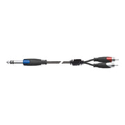Quik Lok SX/12-5K Cavo adattatore audio, Serie STRIX, Jack stereo / 2 RCA