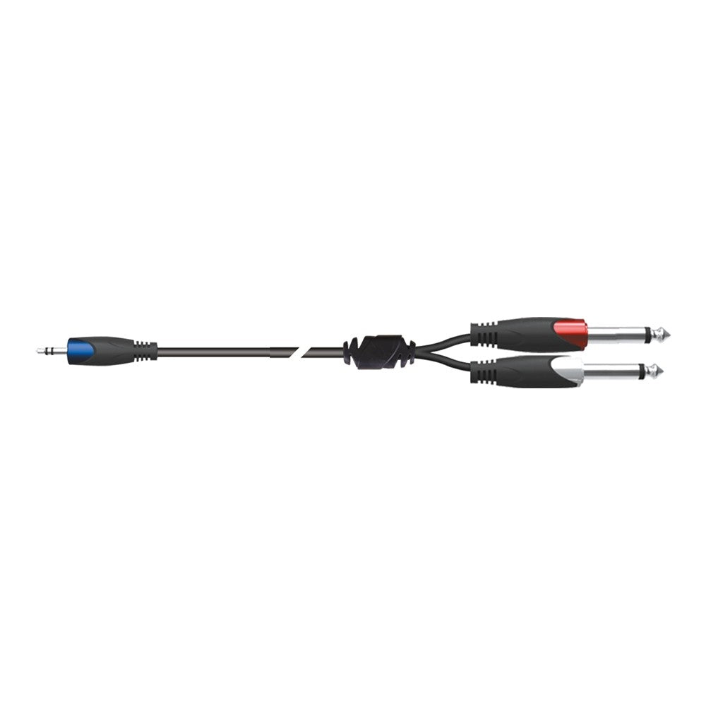 Quik Lok SX/30-K - Cavo adattatore Serie STRIX - Jack stereo 3.5/ 2 Jack Mono