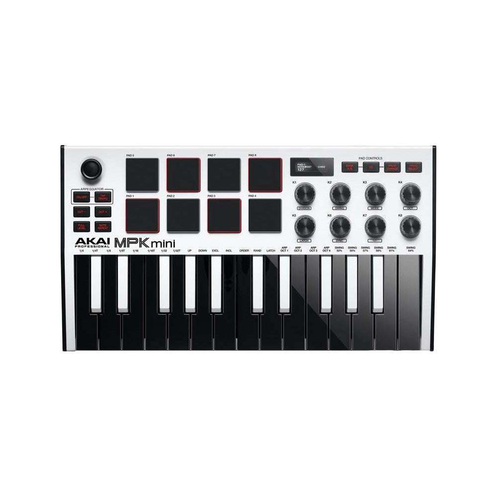 AKAI PROFESSIONAL MPK MINI MKIII WHITE Tastiera MIDI a 25 tasti