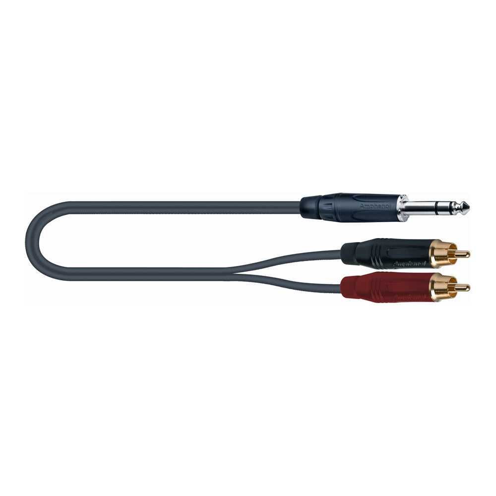 Quik Lok SPB/321-5 BK Cavo Jack Stereo/2 RCA
