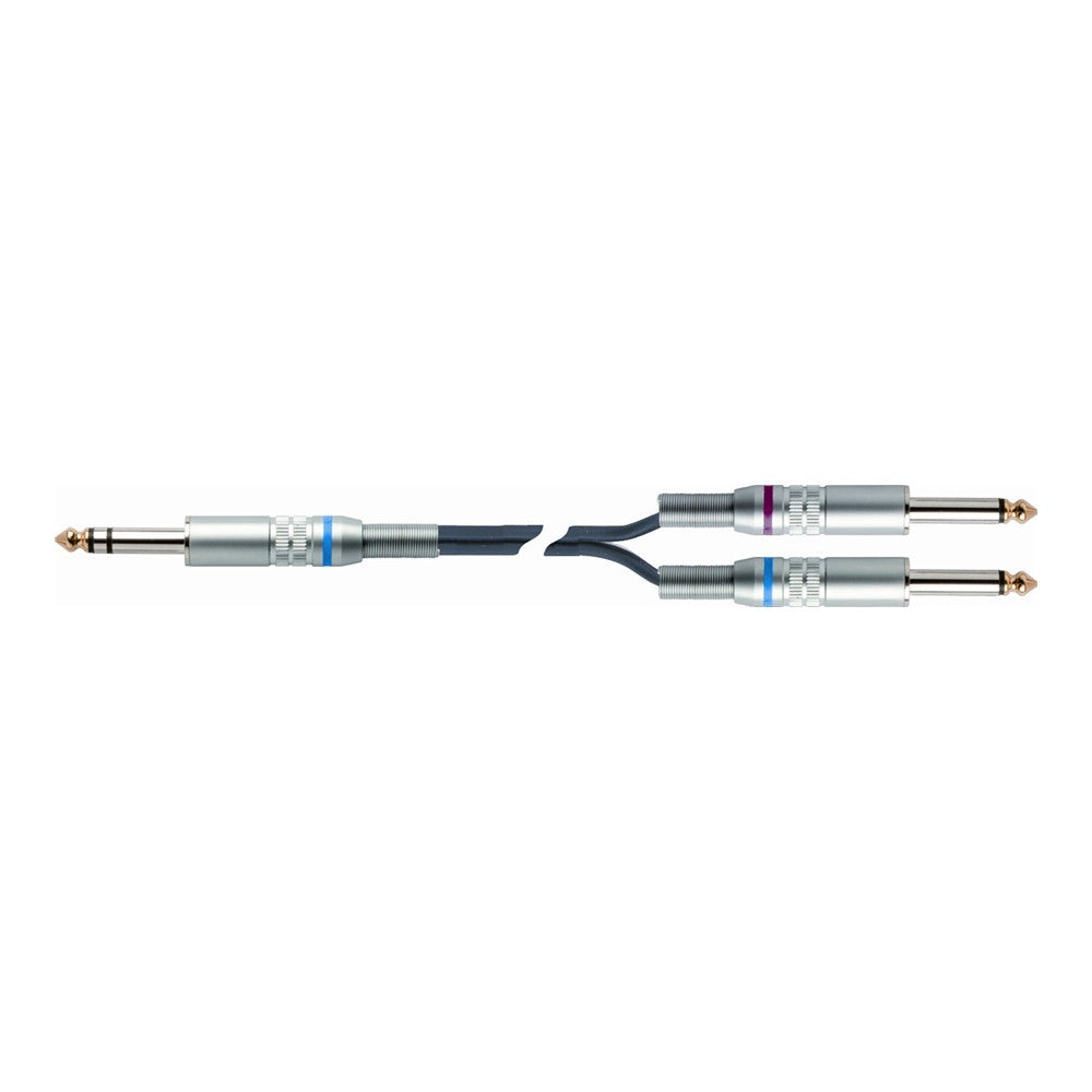 Quik Lok S/215-2 BK Cavo Jack Stereo/2 Jack Mono