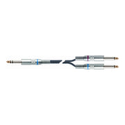 Quik Lok S/215-2 BK Cavo Jack Stereo/2 Jack Mono