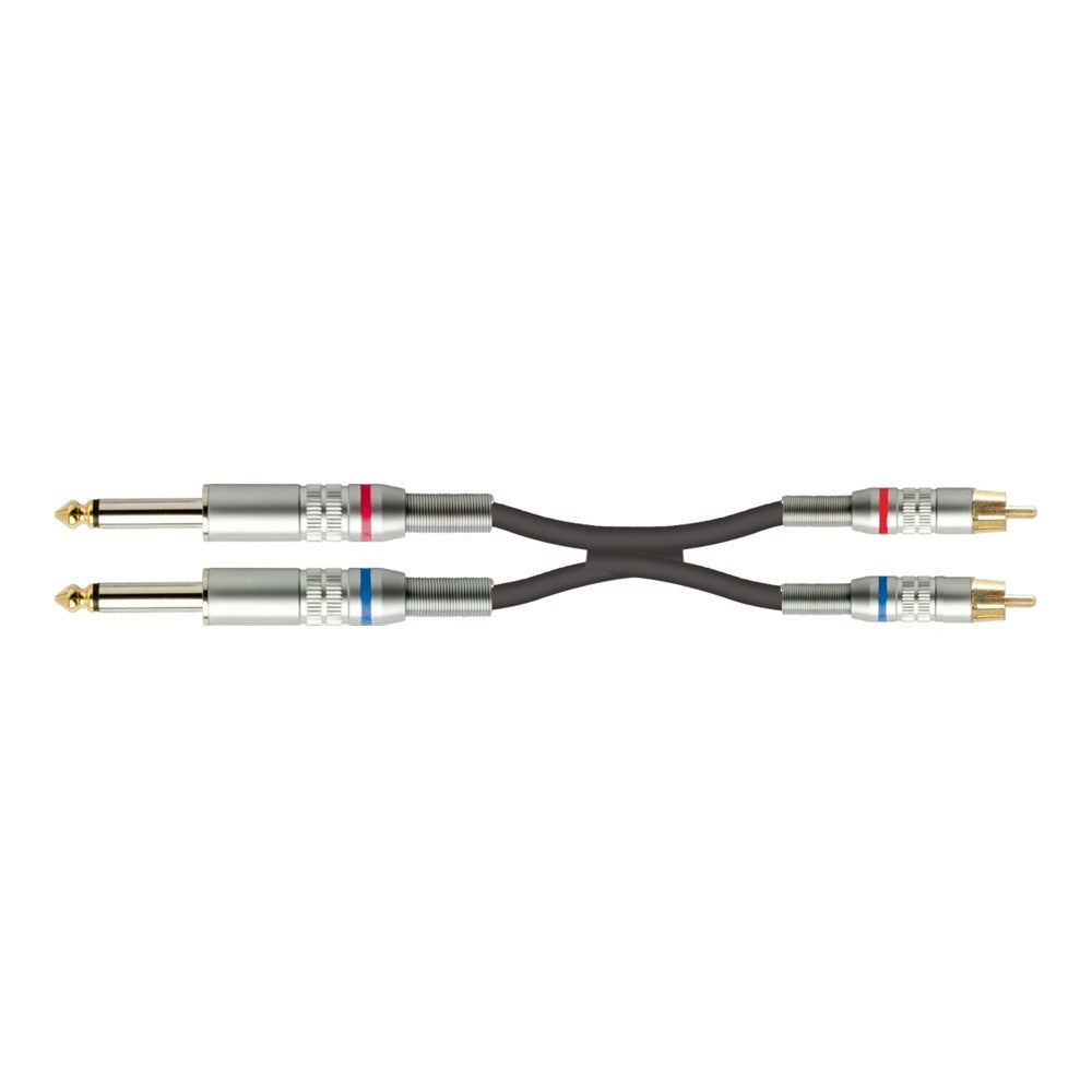 Quik Lok S/220-20 BK 2 Jack Mono/2 RCA Maschio