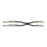 Quik Lok S/220-20 BK 2 Jack Mono/2 RCA Maschio