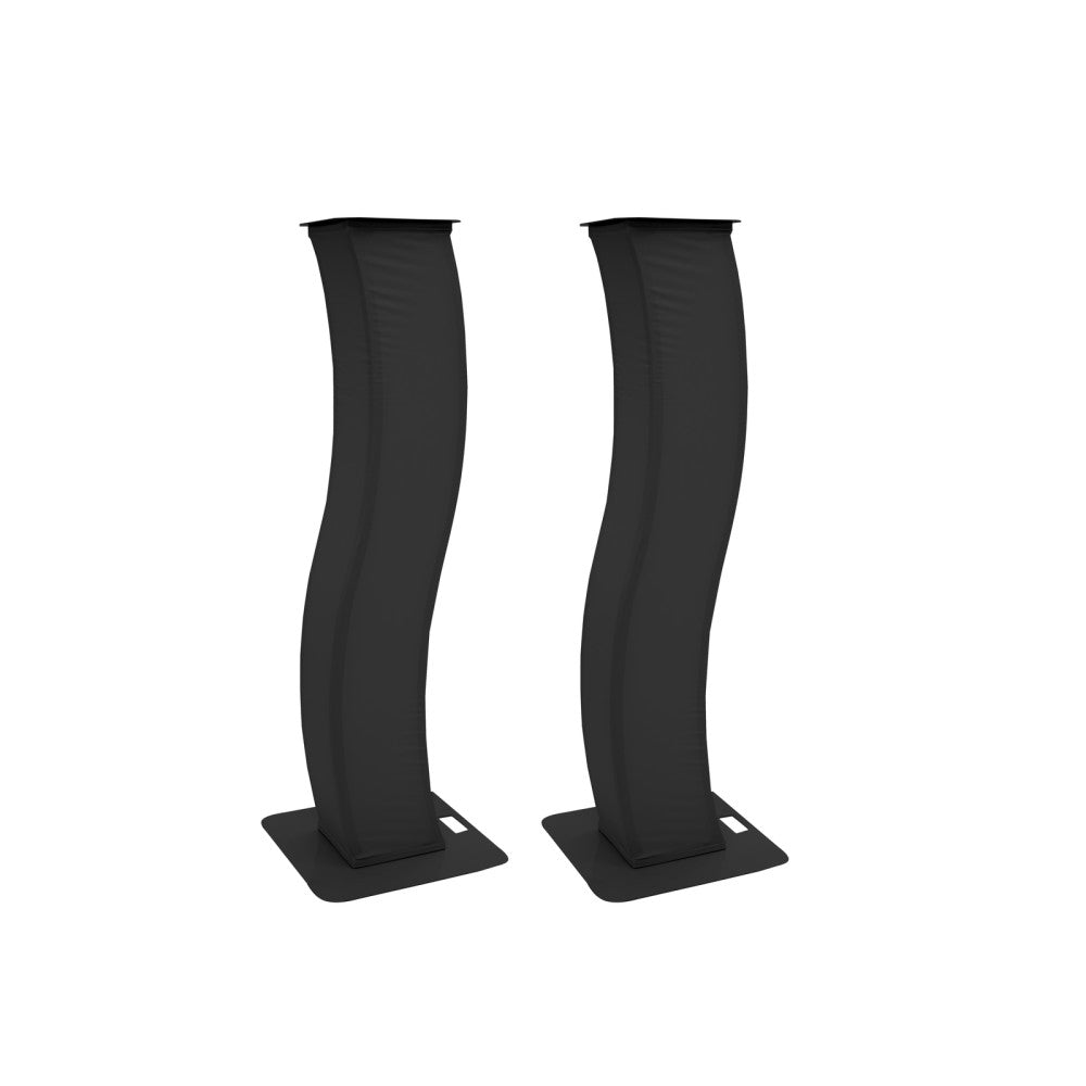 EUROLITE 2x supporto da palco da 150cm curvo con copertura e borsa, nero