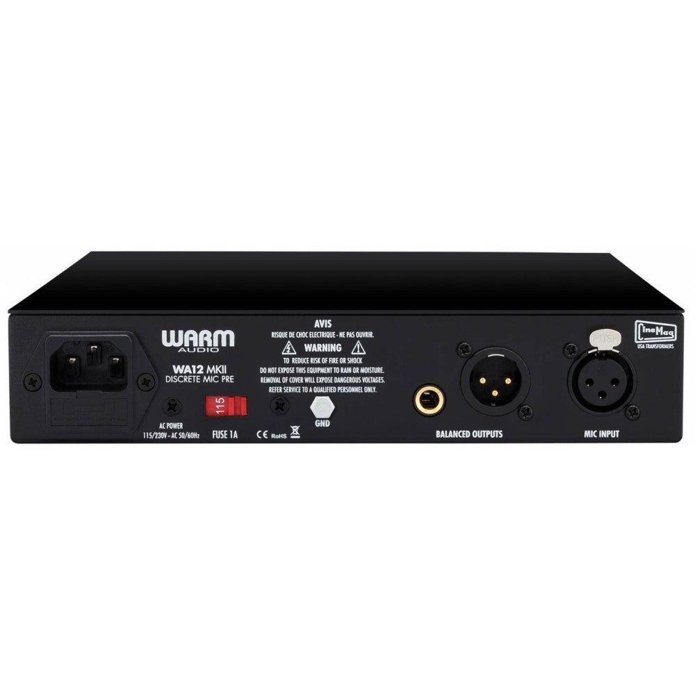 WARM AUDIO WA12 MKII BLACK Microphone Preamplifier