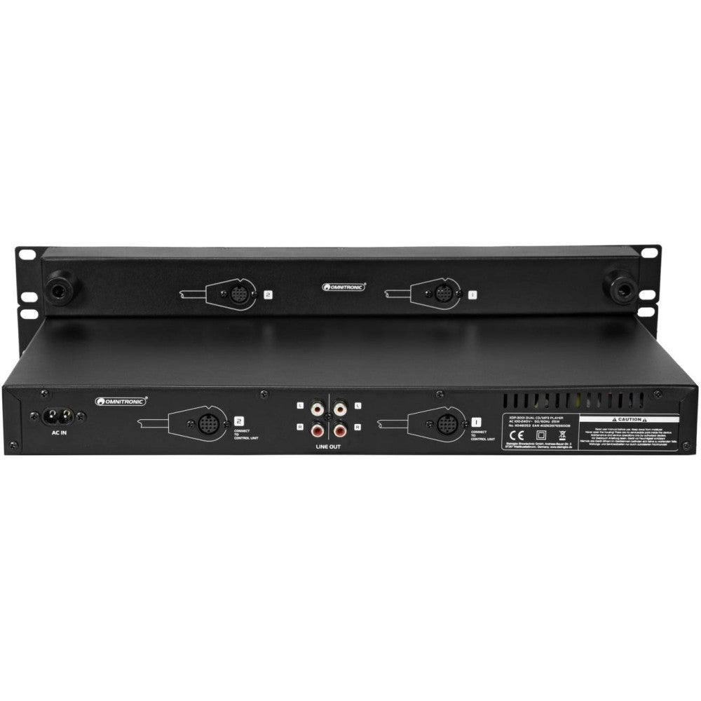 OMNITRONIC XDP-3001 Reproductor doble de CD/MP3