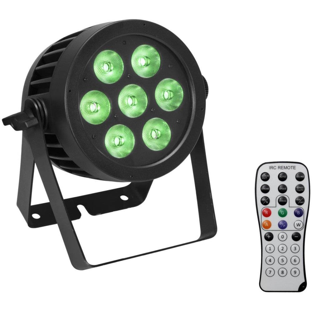 EUROLITE LED IP PAR 7x8W QCL Faro spot con 7 LED RGBW