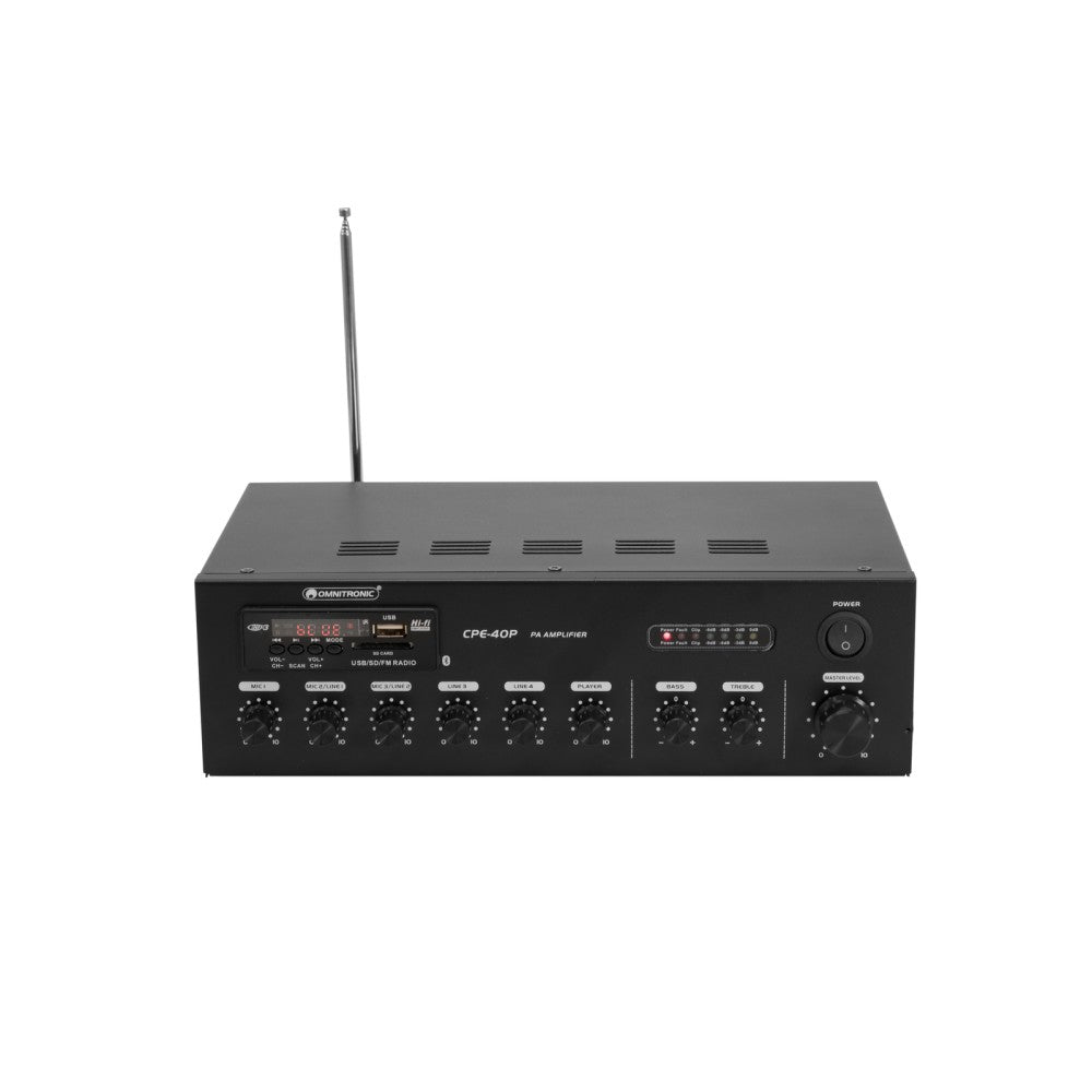 OMNITRONIC CPE-40P Amplificatore PA mono con mixer integrato 40W