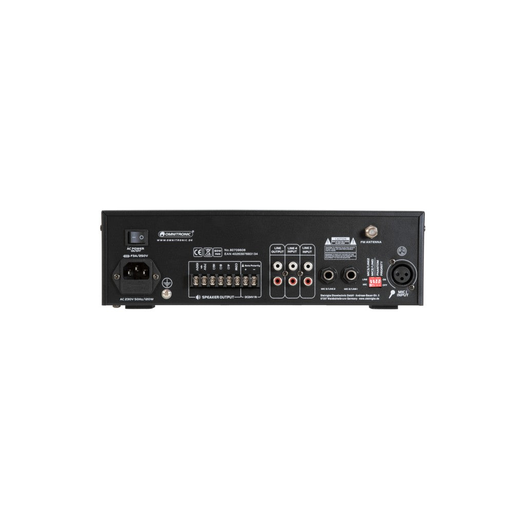 OMNITRONIC CPE-60P amplificatore mix PA da 60 W RMS