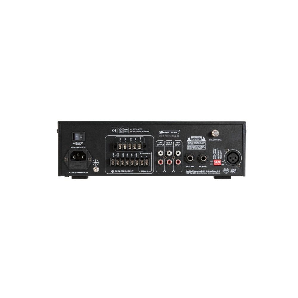 OMNITRONIC CPZ-60P 60 W 4-zone mono amplifier