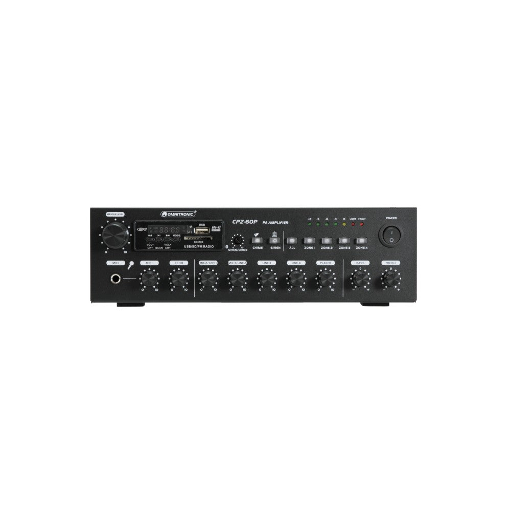 OMNITRONIC CPZ-60P 60 W 4-zone mono amplifier