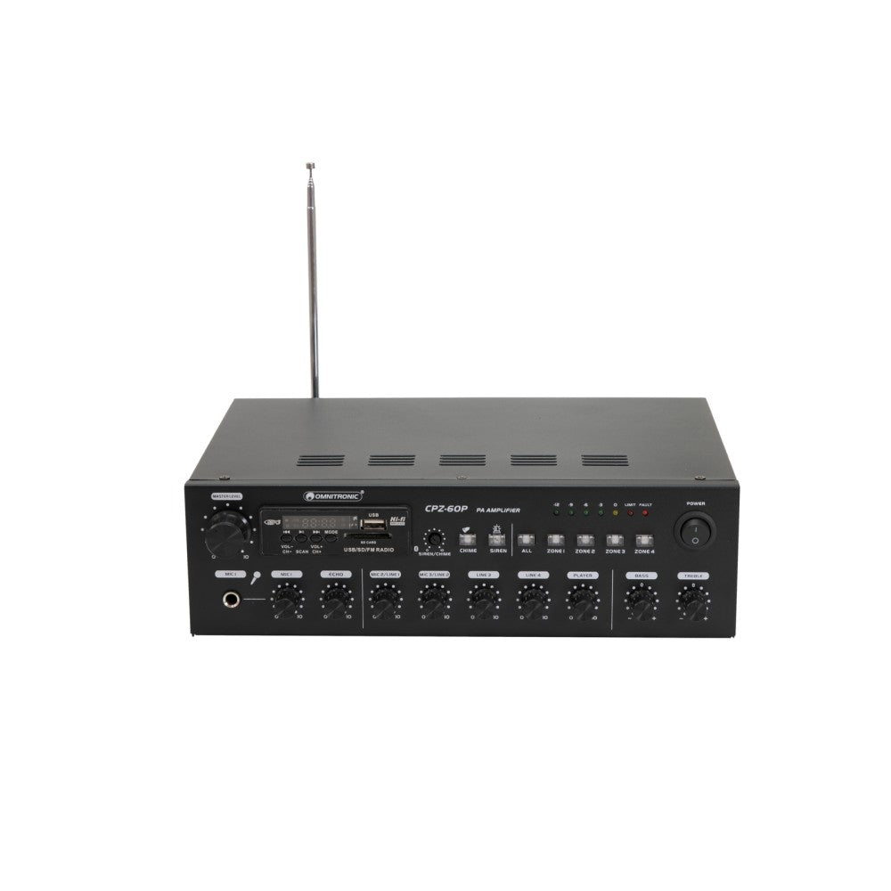 OMNITRONIC CPZ-60P 60 W 4-zone mono amplifier