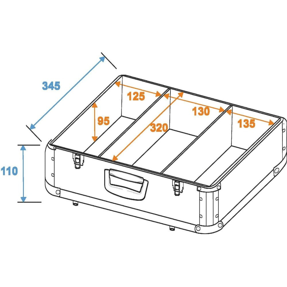 ROADINGER FLIGHT CASE FOR 90 CDs