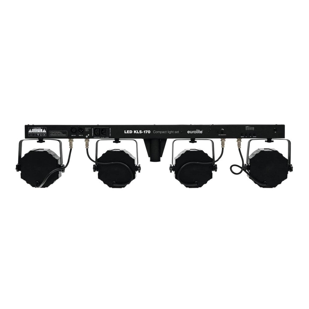 EUROLITE LED KLS-170 Compact Light Set SET 4 FOCOS LED Y LUZ ESTROBOSCÓPICA
