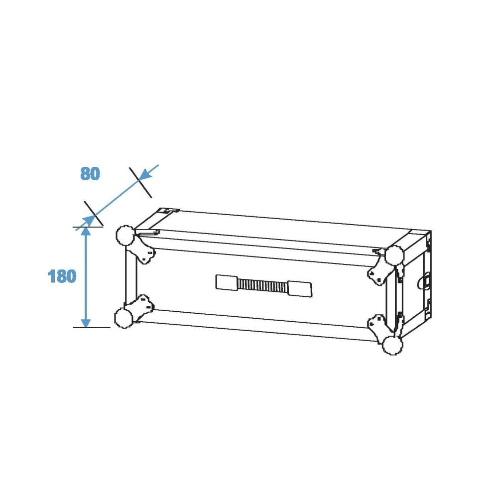 ROADINGER CO DD Flightcase da 19" - 3 Unità