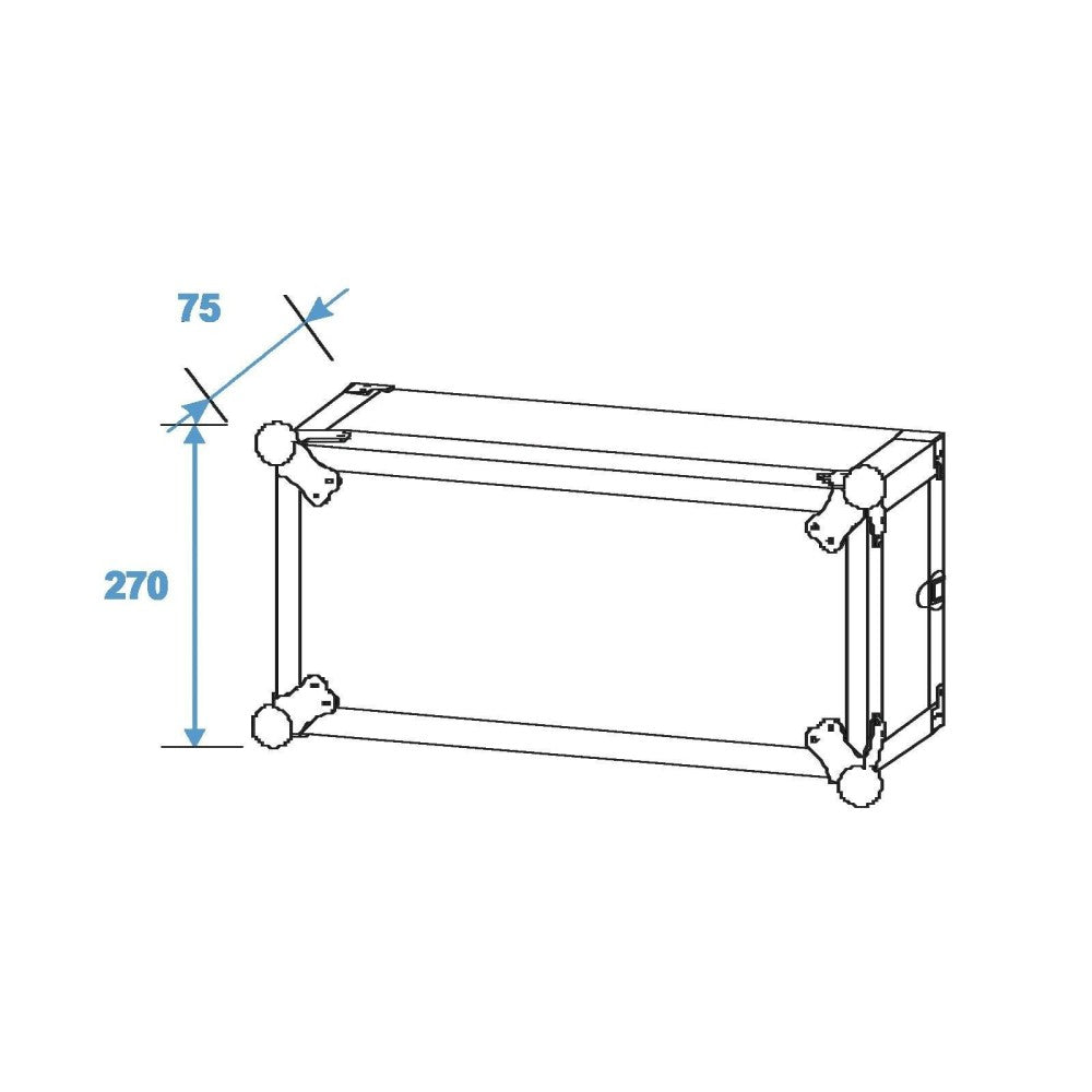 ROADINGER CO DD Flightcase de 19" - 5 Unidades