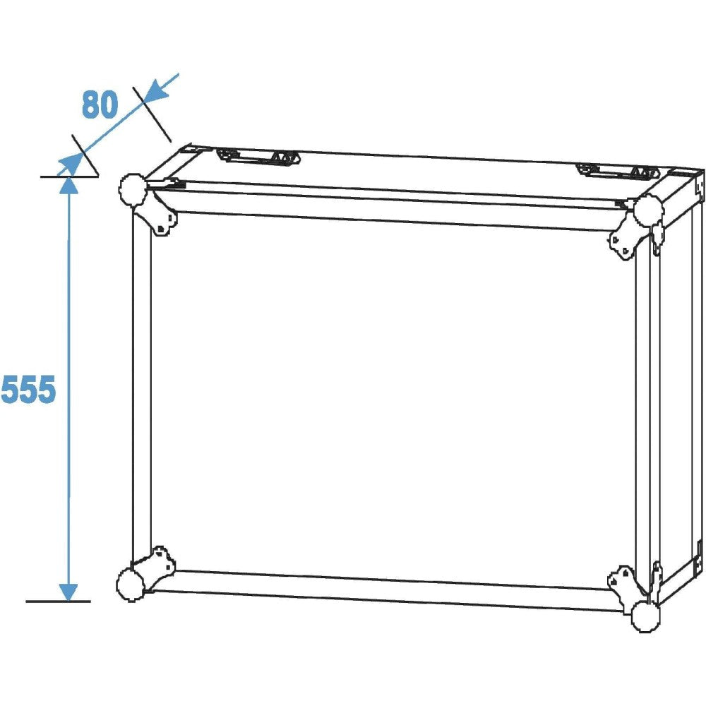 ROADINGER FLIGHTCASE PROFI 10U PARA DISPOSITIVOS DE 483 MM (19") 45 cm con ruedas