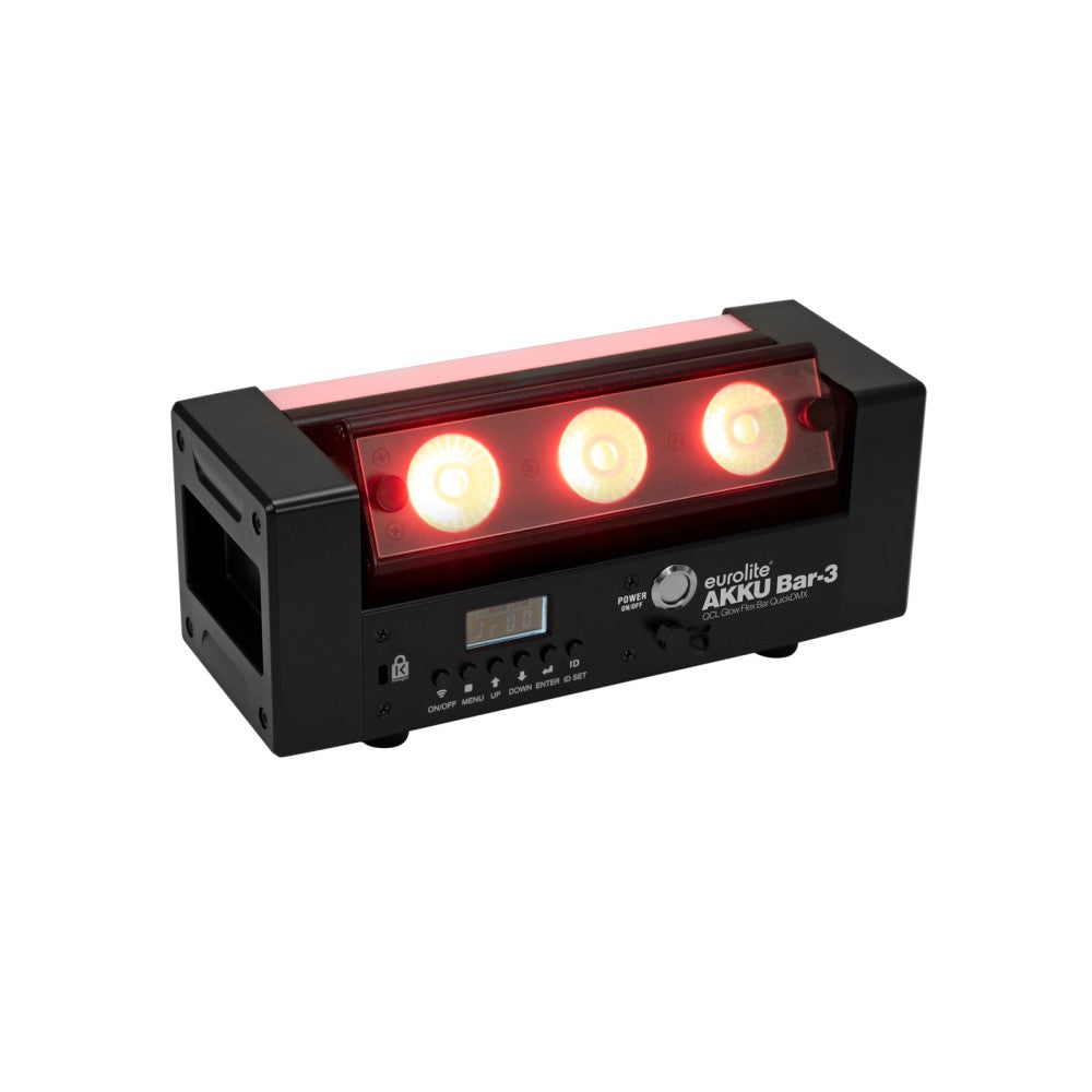 EUROLITE AKKU Bar-3 Glow QCL Flex QuickDMX A batteria