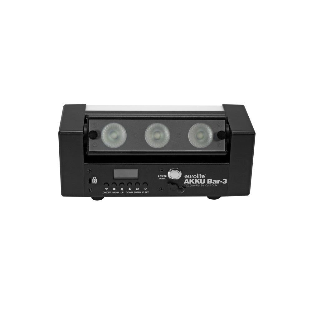 EUROLITE AKKU Bar-3 Glow QCL Flex QuickDMX A batteria