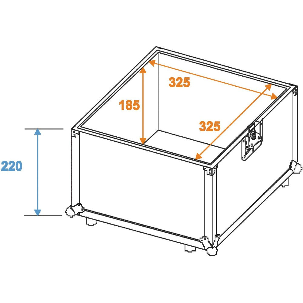 ROADINGER ALU 50/50 Flight Case para 100 LPs