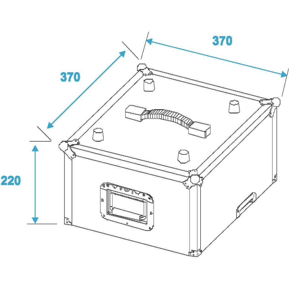 ROADINGER ALU 50/50 Flight Case para 100 LPs