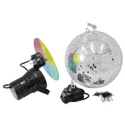 EUROLITE Palla Specchiata da 30cm con Pinspot