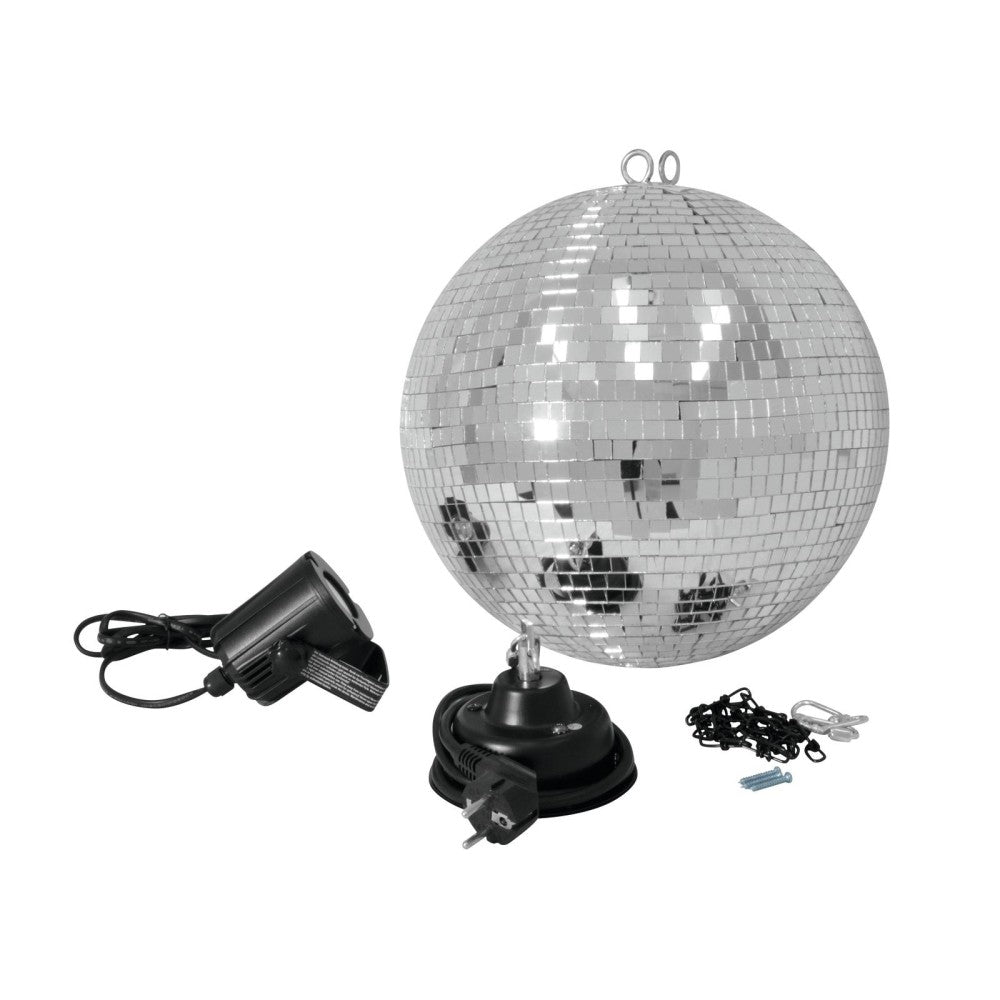 EUROLITE Set Palla Specchiata da 30cm con LED Spot