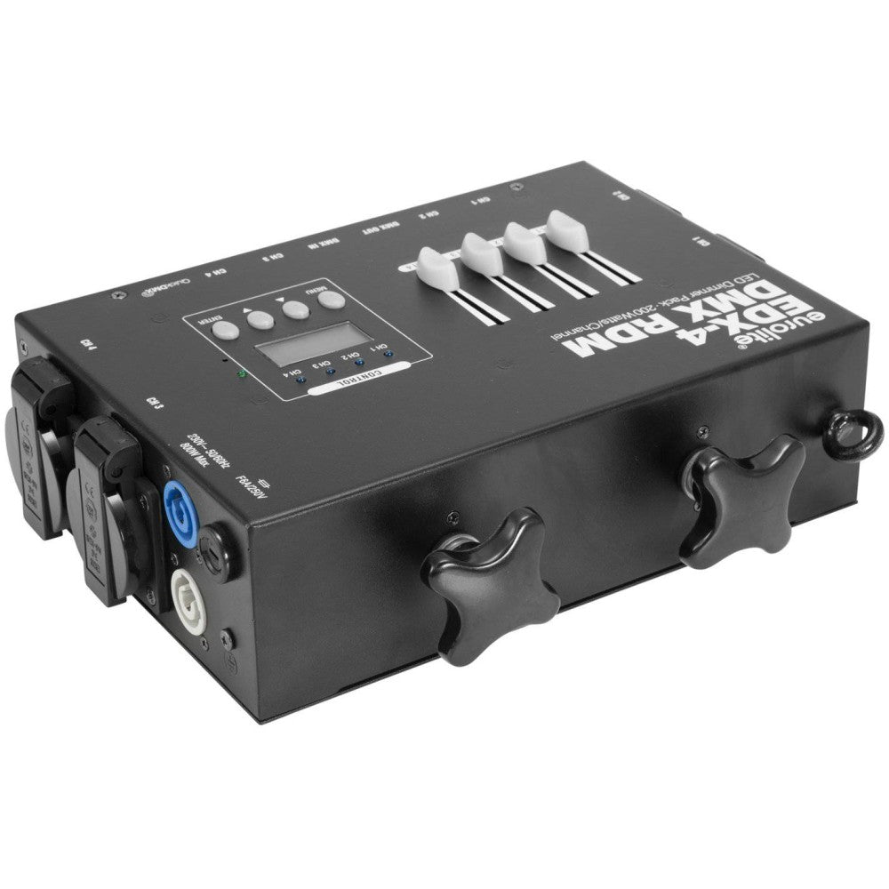 EUROLITE EDX-4 DMX RDM LED Dimmer a 4 canali per luci LED
