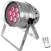 EUROLITE LED PAR-64 HCL Faro LED RGBAW+UV e anelli RGB