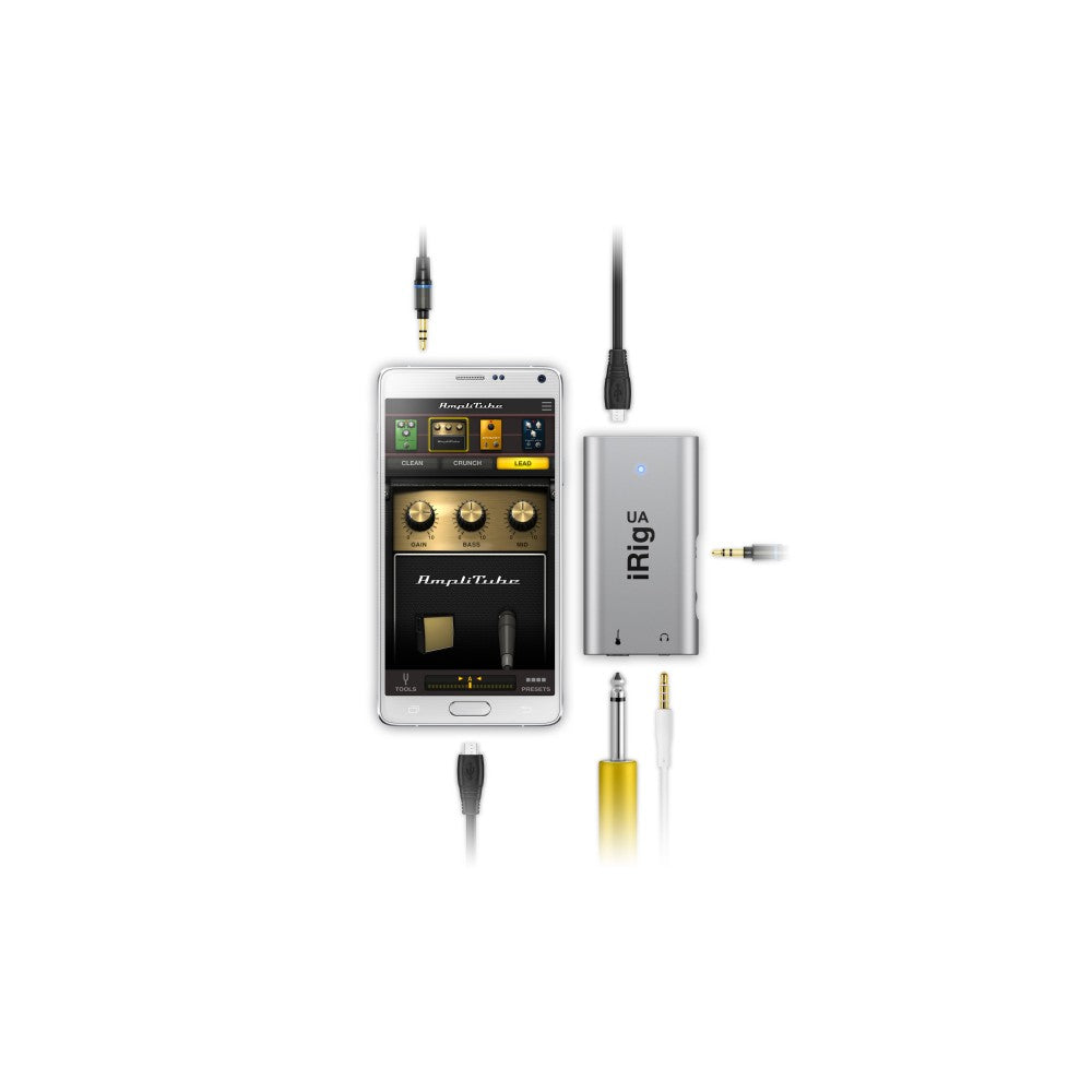 IRIG UA - INTERFACCIA AUDIO PER CHITARRA/BASSO - SISTEMI ANDROID, PC E MAC