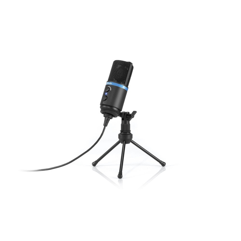 IK MULTIMEDIA IRIG MIC STUDIO - MICRÓFONO DE CONDENSADOR DE GRAN DIAFRAGMA PARA SISTEMAS ANDROID, IOS, PC Y MAC - NEGRO